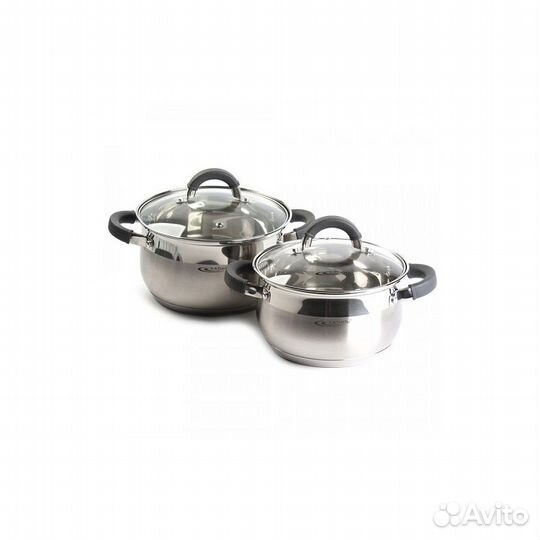 Набор кастрюль 4 пр. Ирида индукция (2,9л, 3,9л)