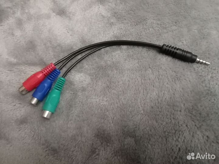 Кабель 3.5 mm Jack - rca x3 female