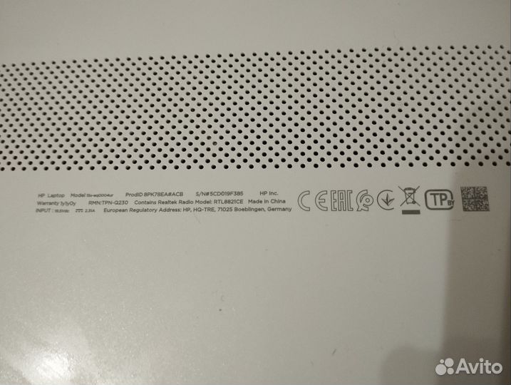 Ноутбук hp