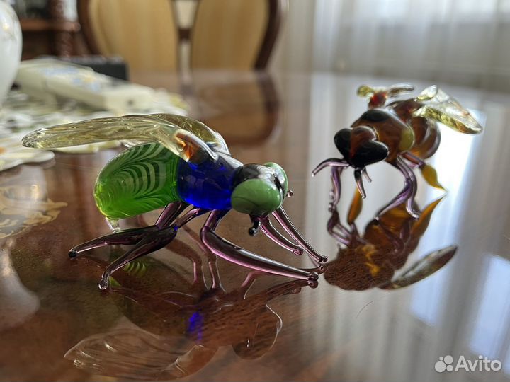 Стеклянные фигурки животных