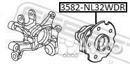 Ступица колеса зад прав/лев 3582NL32WDR Febest