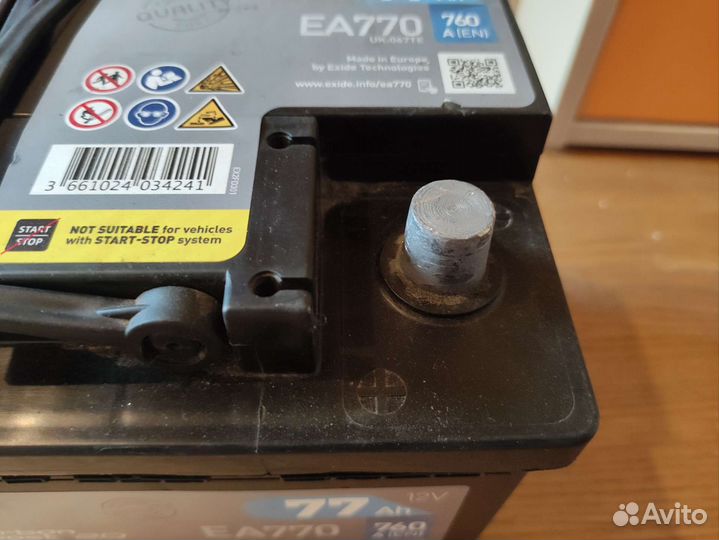 Аккумулятор 77 Ah. 760 A