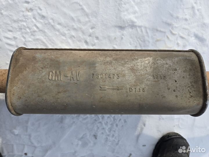 Глушитель средний часть на шевроле нива