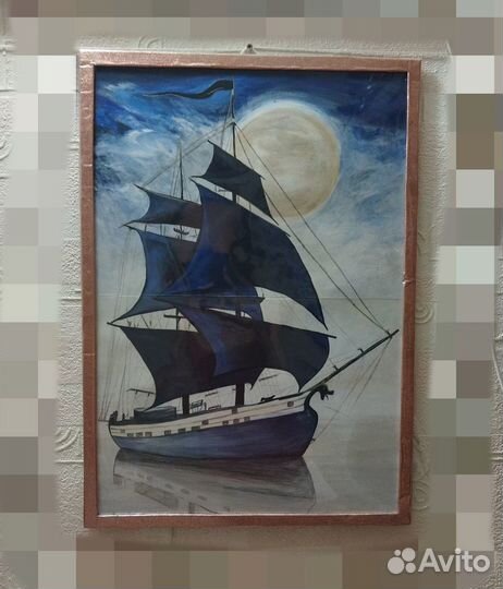 Картина Корабль Интерьерная Акрил Парусное судно