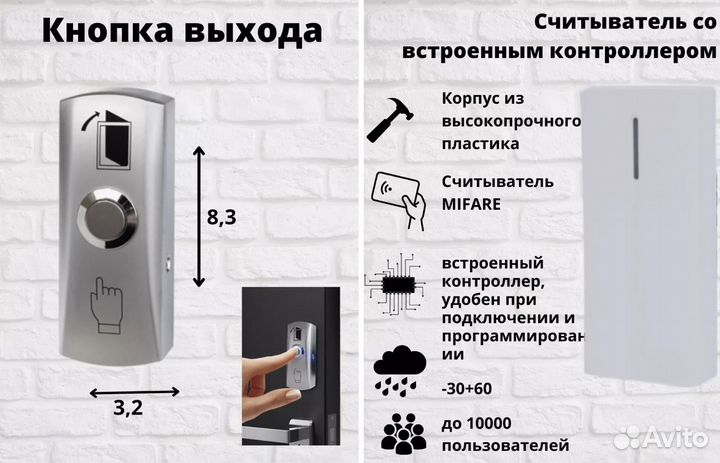 Электромагнитный замок 180кг