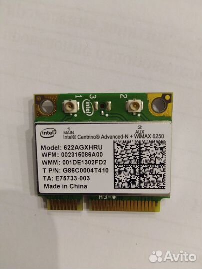 WiFi адаптер Intel 622agxhru