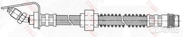 Шланг тормозной перед PHB423 TRW