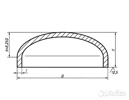 Заглушки эллиптические ГОСТ 17379-01