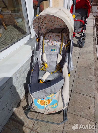 Детские санки с колесами