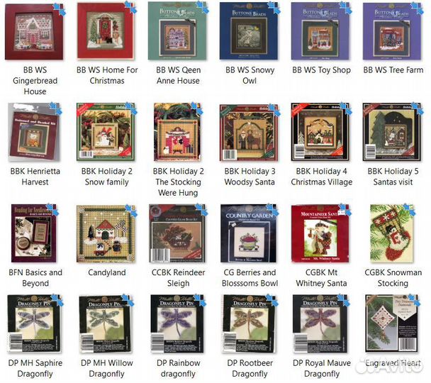 Схемы для вышивания Mill Hill большой выбор