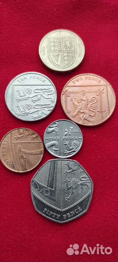 Набор монет, Королевский щит герба