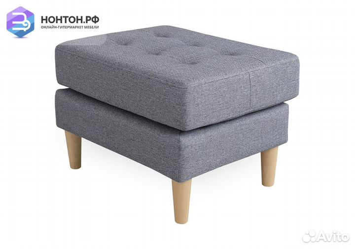 Пуф Гарнет серый