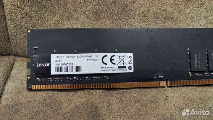 Озу DDR4 16 Gb 3200 MHz Lexar