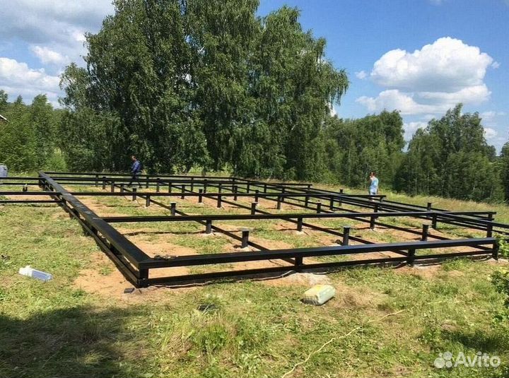 Винтовые сваи / монтаж