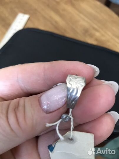 Серьги серебро СССР 875 проба