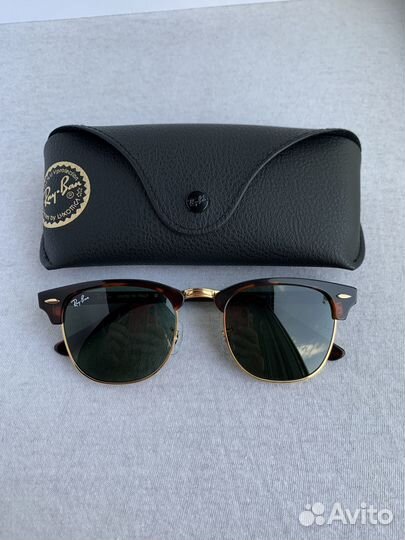 Очки Ray ban Clubmaster клабмастер зелены оригинал