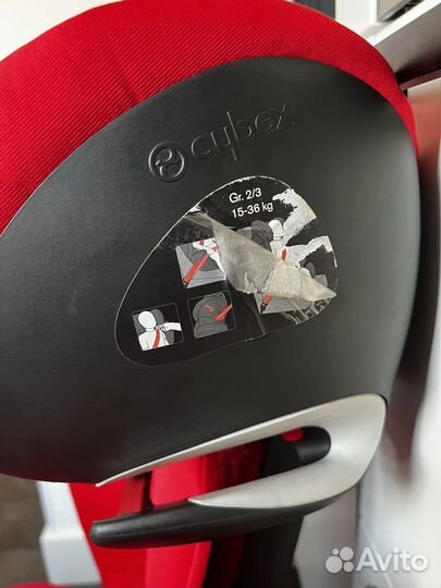Автокресло cybex solution m fix + защита сиденья