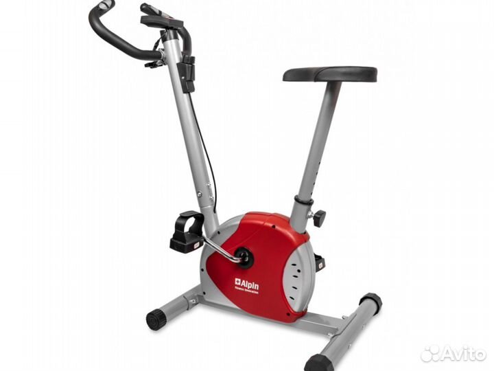 Домашний велотренажер для дома Alpin красный