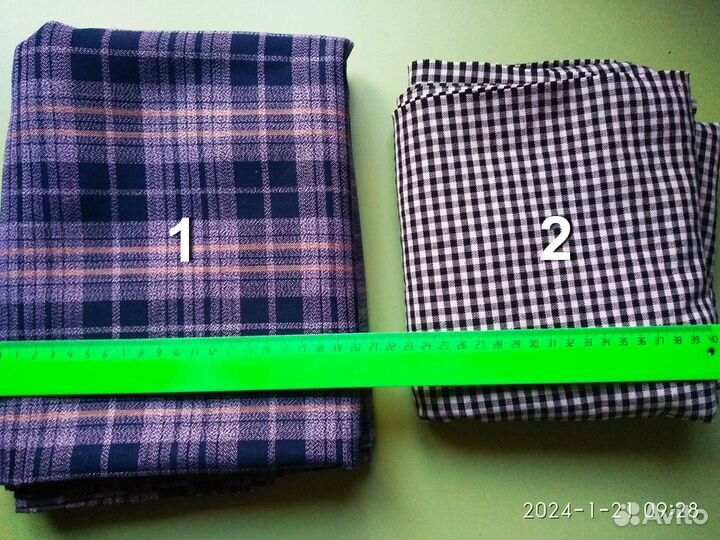 Ткань отрезы хлопок шерсть вискоза ацетат СССР