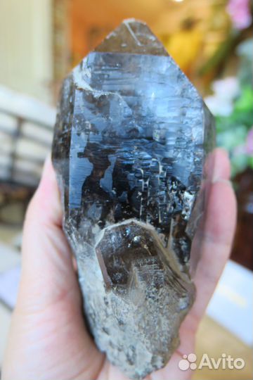 Минерал дымчатый кварц кристалл большой