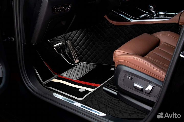 3D Коврики Toyota Салон Багажник из Экокожи