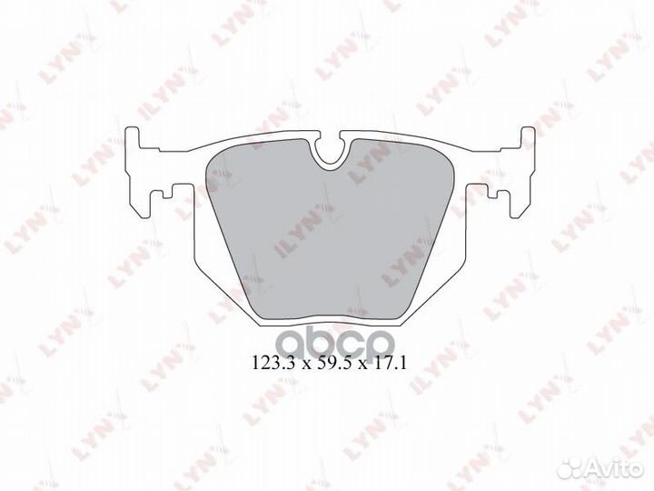 Колодки тормозные дисковые зад BD1403 lynxauto