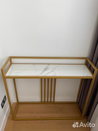 Мраморный туалетный стол консоль garda decor