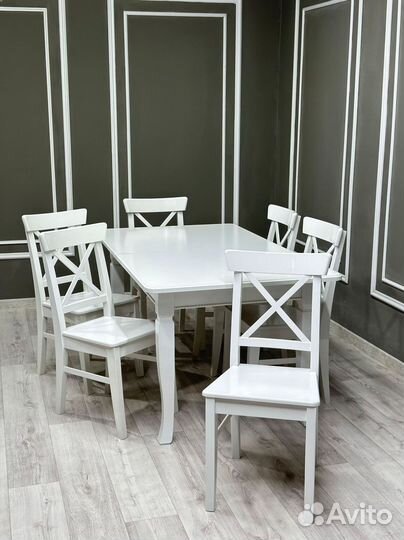 Комплект стол и стулья. Оплата при получении