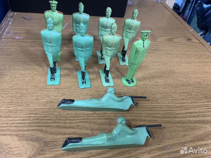 Солдатики Прогресс колкий пластик СССР