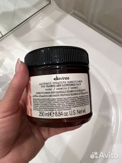 Davines кондиционер блонд коралл
