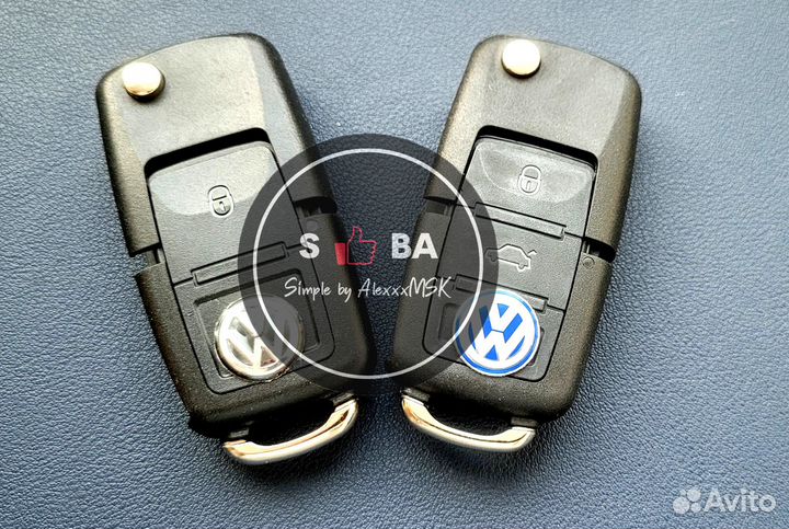 Корпуса ключей и эмблемы ключа зажигания VW