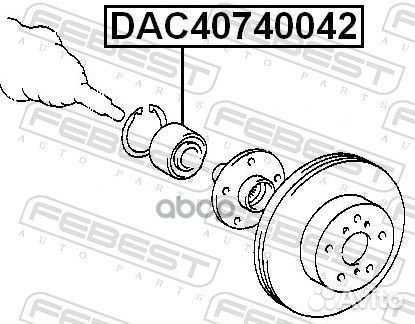 DAC40740042 подшипник ступицы перед. Toyota Av
