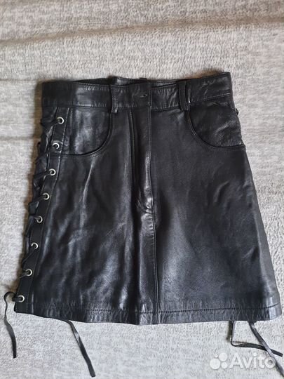 Юбка новая из натуральной кожи