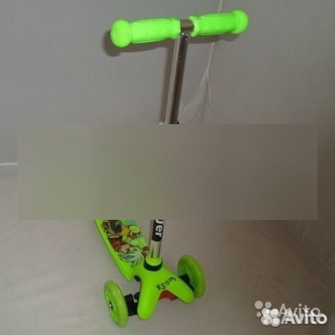 Самокат 3-х колёсный (1 колесо сзади), розовый