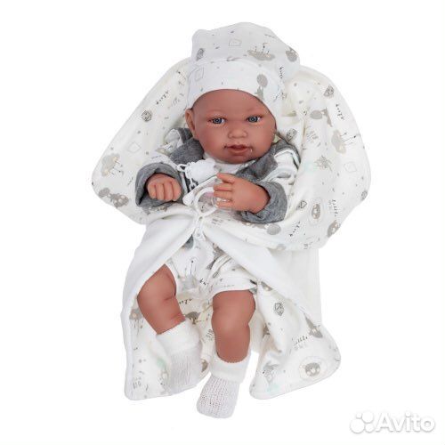 Кукла Antonio Juan Клаудия в сером, 42 см