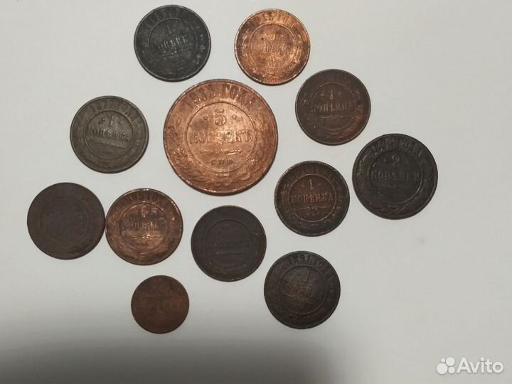 Монеты периода Николая 2