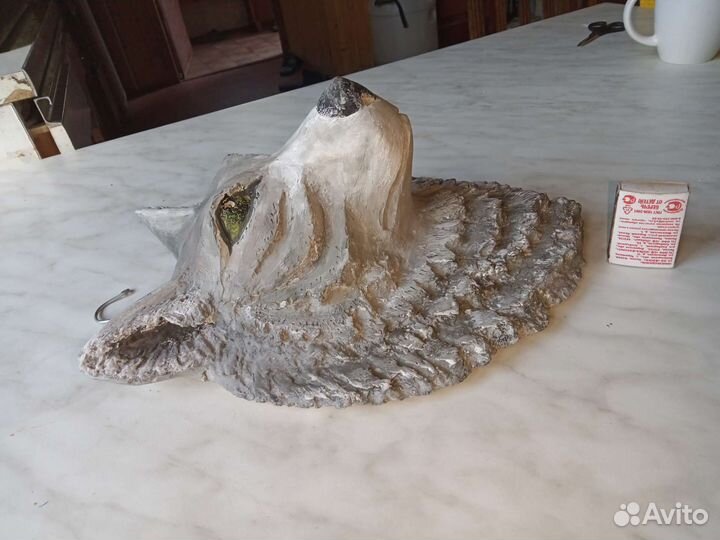 Голова волка из папье-маше