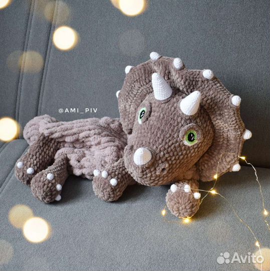 Пижамница трицератопс