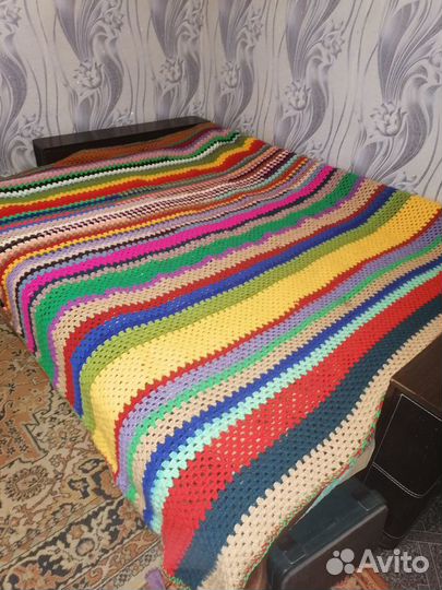 Плед вязаный