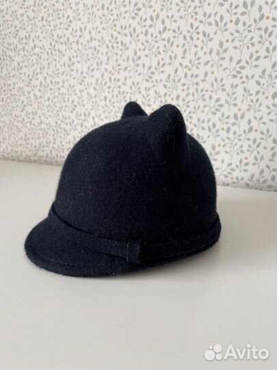 Шляпа фетровая черная