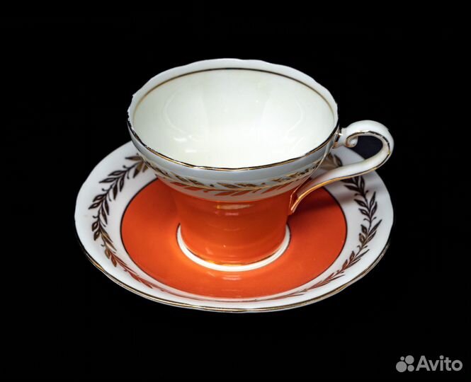 Чайная пара Эйнзли, винтаж, Англия