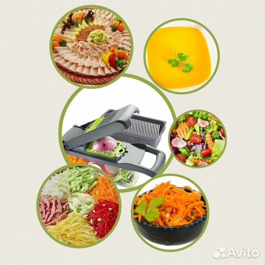 Многофункциональная тёрка-овощерезка, измельчитель