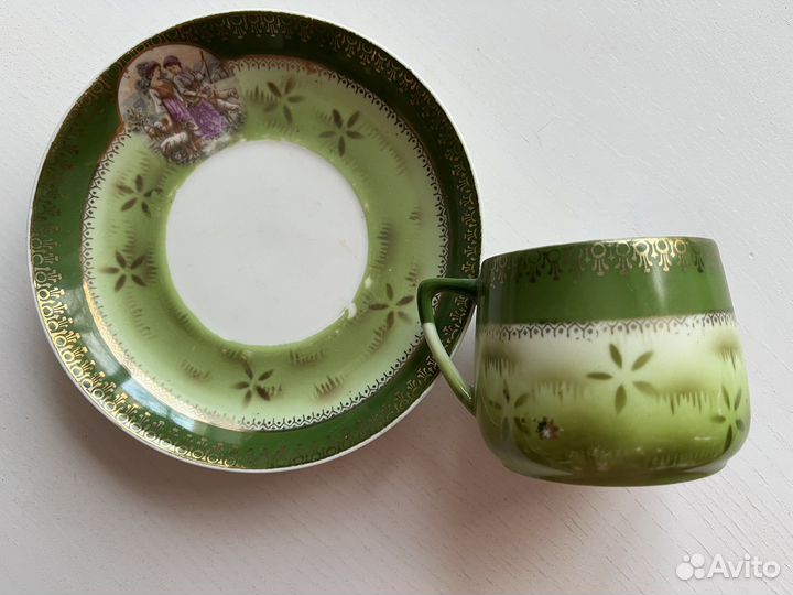 Чайная пара 1920-х годов завода Вербилки