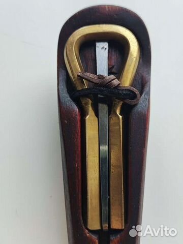 Варган алтайский дерево металл кожа