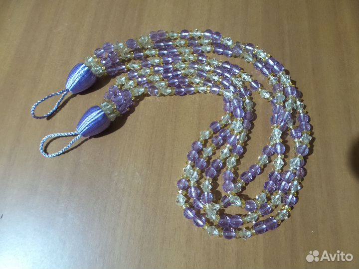 Подхваты для штор 3 шт. Бусинки 6 мм