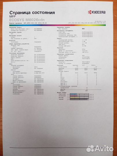 Мфу лазерный цветной Kyocera M6526cdn