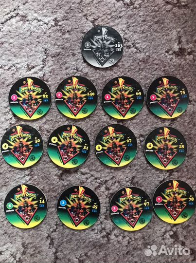 Фишки; POG; Power Rangers