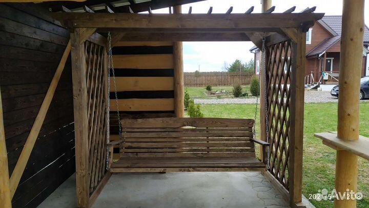 Качели садовые пергола