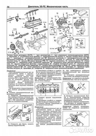 Книга: Двигатели toyota 3S-FE / 3S-FSE рем., то