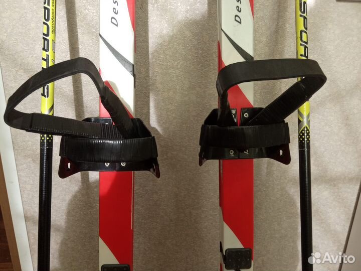 Лыжи 140,160,170 см с палками